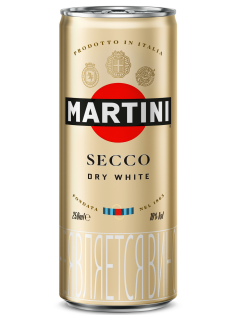 Напиток виноградосодержащий Martini Secco белый полусухой, 0.25л