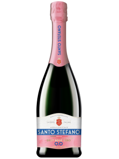 Напиток винный безалкогольный Santo Stefano Rose Brut розовый брют, 0.75л