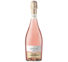 Вино игристое Casa Defra Prosecco розовое брют, 0.75л