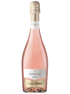 Вино игристое Casa Defra Prosecco розовое брют, 0.75л