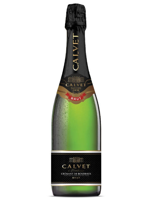 Вино игристое Calvet Cremant Bordeaux AOP белое брют, 0.75л