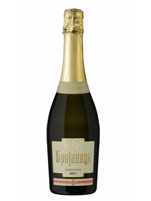 Вино игристое Brojanica белое брют, 0.75л