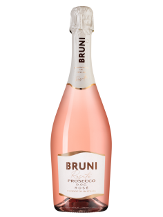 Вино игристое Bruni Prosecco Rose Brut розовое брют, 0.75л