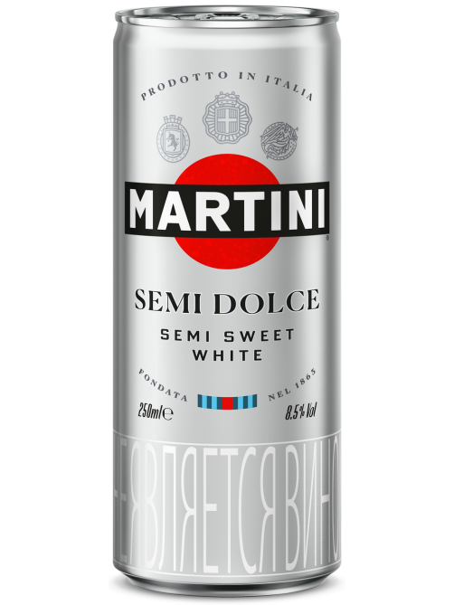 Напиток виноградосодержащий Martini Semi Dolce белый сладкий, 0.25л