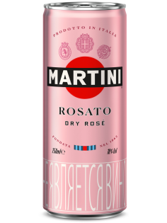 Напиток виноградосодержащий Martini Rosato Dry розовый полусухой, 0.25л
