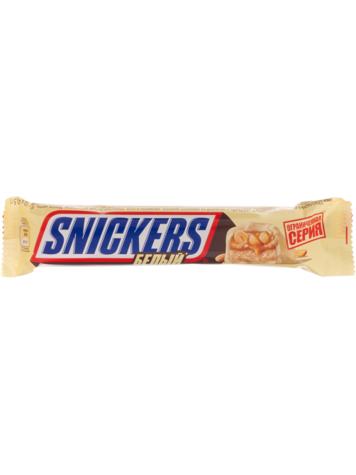 Батончик шоколадный Snickers Белый, 81г x 32 шт