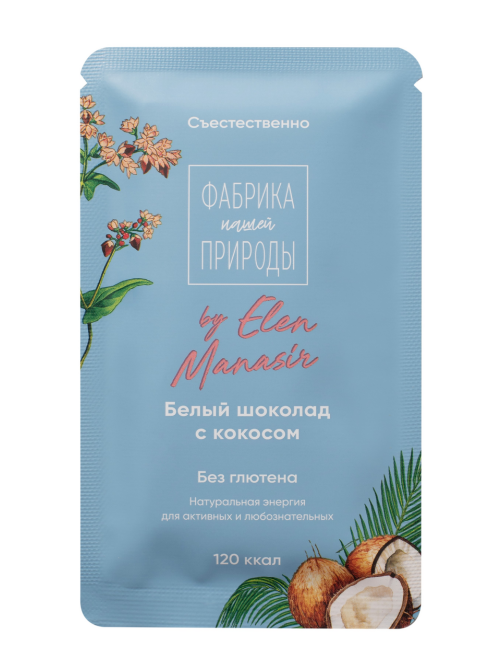 Шоколад Фабрика природы гречишный с кокосом, 20г