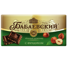 Шоколад Бабаевский темный с фундуком, 90г
