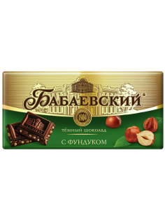 Шоколад Бабаевский темный с фундуком, 90г