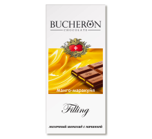 Шоколад Bucheron Filling молочный манго и маракуйя, 85г