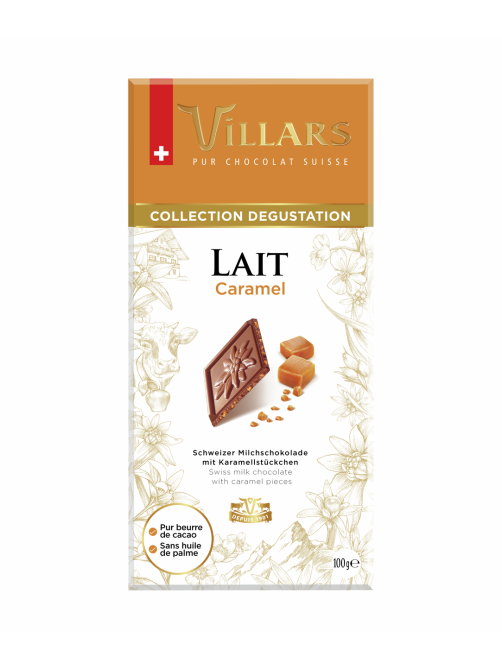 Шоколад Villars молочный с карамелью, 100г