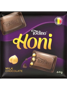 Шоколад Todino Honi молочный с фундуком, 60г
