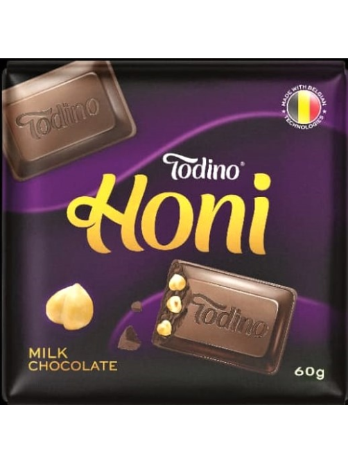 Шоколад Todino Honi молочный с фундуком, 60г
