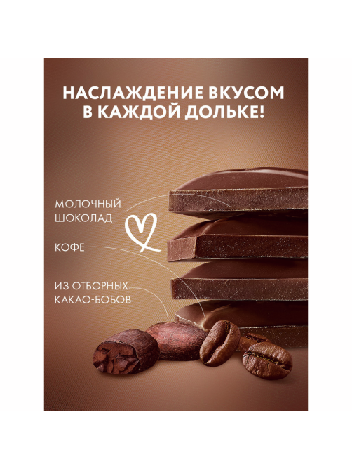 Шоколад Россия Щедрая душа молочный кофе с молоком, 75г