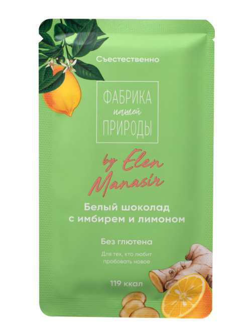 Шоколад Фабрика природы гречишный с имбирем и лимоном, 20г