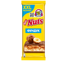 Шоколад Nuts молочный фундук, 180г