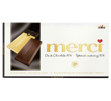 Шоколад Merci горький 72%, 100г