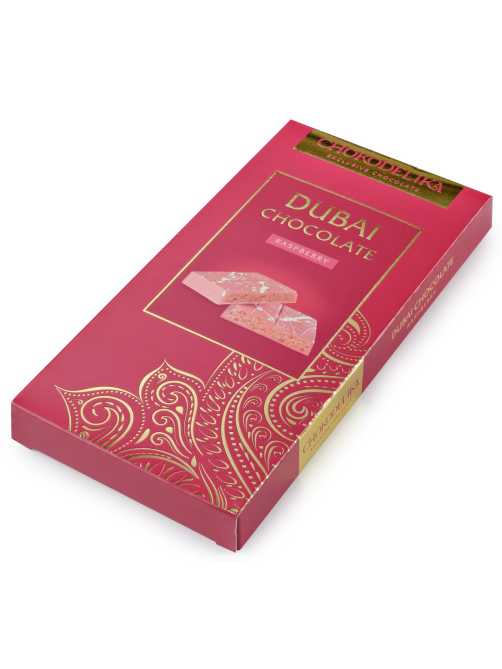 Шоколад Chokodelika Dubai Raspberry белый, 180г