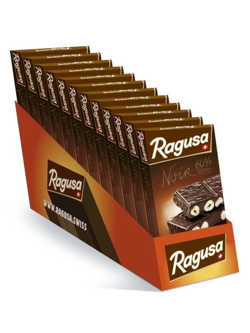 Шоколад Ragusa горький трюфель и лесной орех, 100г