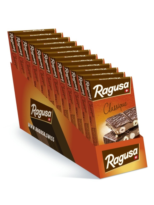 Шоколад Ragusa молочный трюфель и лесной орех, 100г