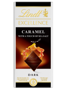 Шоколад Lindt Excellence Темный с карамелью и морской солью, 100г