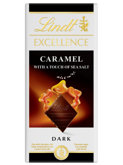 Шоколад Lindt Excellence Темный с карамелью и морской солью, 100г