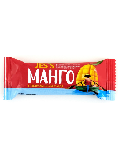 Батончик Jes`s манго в темном шоколаде, 25г