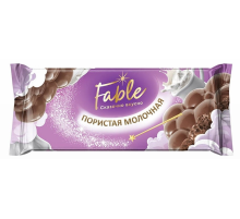 Плитка кондитерская Fable молочная пористая, 90г