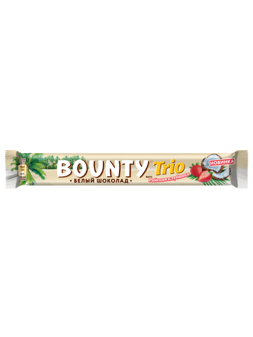 Батончик Bounty Trio шоколадный клубника, 78г