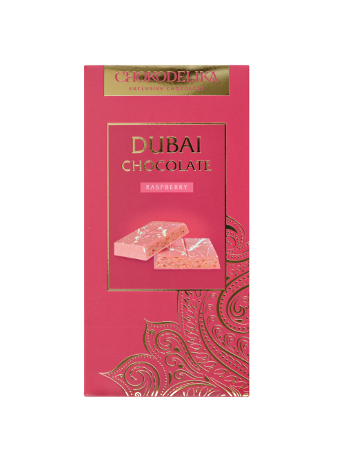 Шоколад Chokodelika Dubai Raspberry белый, 180г