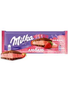Шоколад Milka Mmmax молочный клубника, 253г