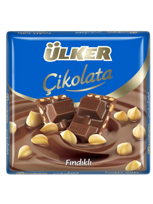Шоколад Ulker молочный с лесным орехом, 60г x 6 шт