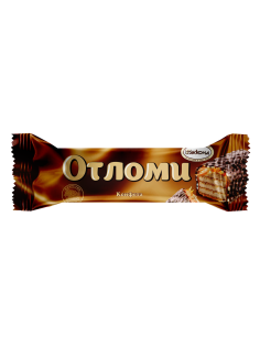 Батончик шоколадный Акконд Отломи с молочной карамелью и кремовой начинкой, 33г