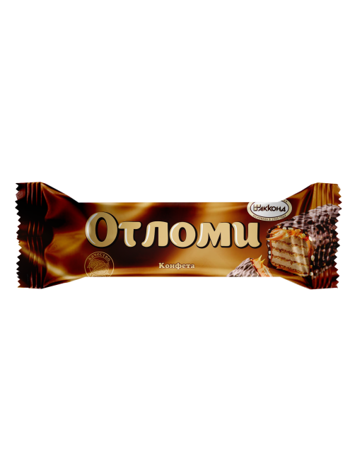 Батончик шоколадный Акконд Отломи с молочной карамелью и кремовой начинкой, 33г