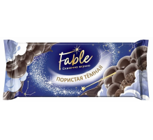 Плитка кондитерская Fable темная пористая, 90г