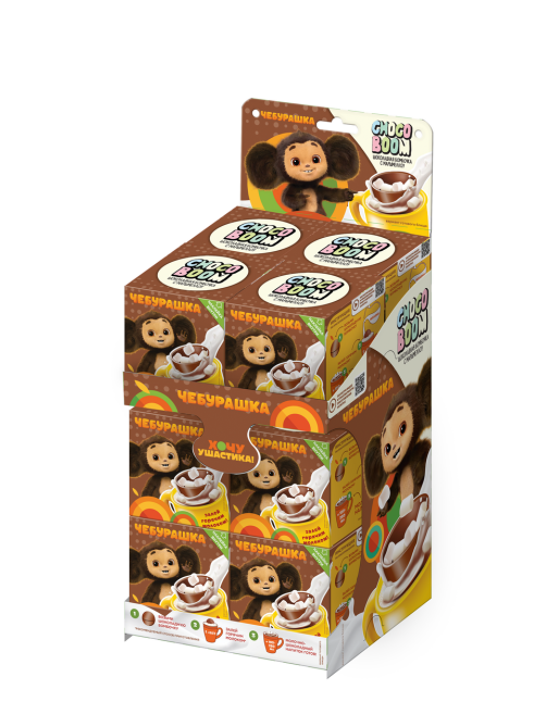 Шар шоколадный Choco Boom Чебурашка с маршмеллоу, 28г