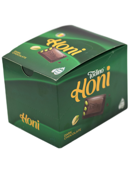 Шоколад Todino Honi темный с фисташками, 60г x 10 шт