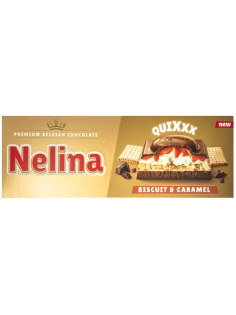 Шоколад Nelino Quixxx молочный с орехом карамелью печеньем и молочной начинкой, 270г
