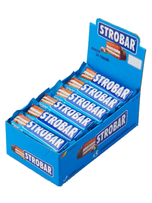 Батончик шоколадный Strobar с кокосом, 40г