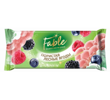 Плитка кондитерская Fable белая пористая с лесными ягодами, 90г