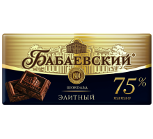 Шоколад Бабаевский Элитный горький 75% какао, 75г