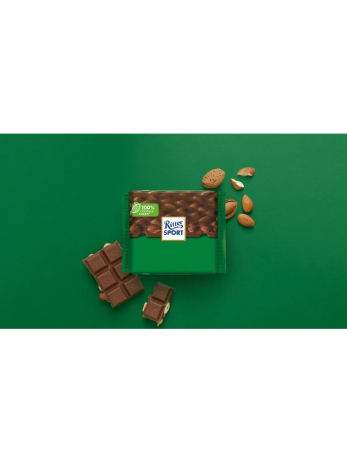 Шоколад Ritter Sport молочный Цельный миндаль, 100г