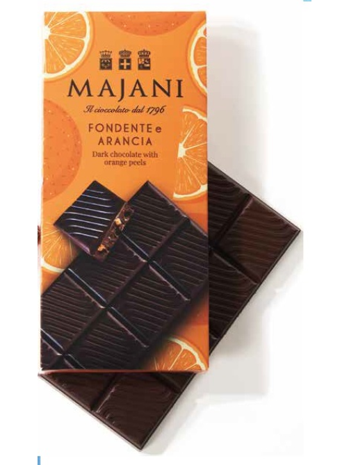 Шоколад Majani горький апельсиновая цедра, 100г