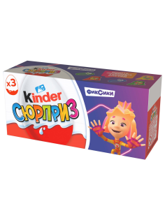 Шоколадное яйцо Kinder Surprise Классический 3шт, 60г