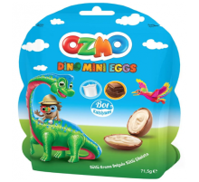 Шоколадные яйца Ozmo mini eggs с начинкой молочный крем, 71.5г