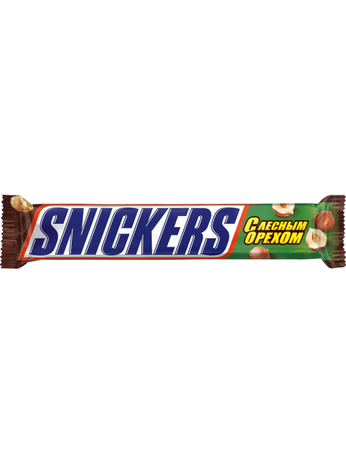 Батончик шоколадный Snickers Лесной Орех, 81г x 32 шт