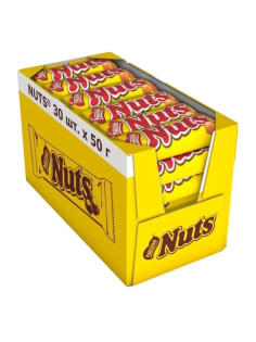 Батончик Nestle Nuts шоколадный, 50г x 30 шт