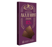 Шоколад Кондитерская фабрика Крупской горький Академия 82% какао, 88г