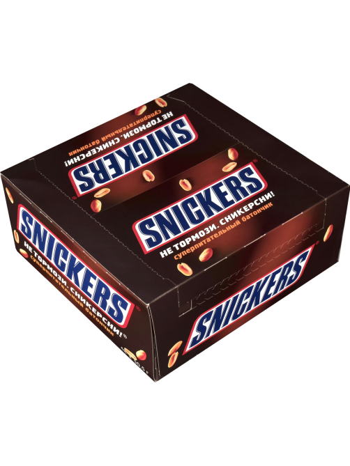 Батончик шоколадный Snickers 50.5г x 48 шт
