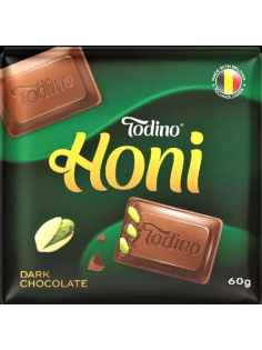 Шоколад Todino Honi темный с фисташками, 60г